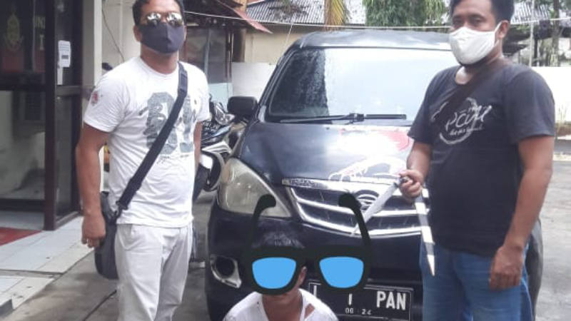 Nekat Kejar Korban dengan Pisau Sampai Polsek, Tersangka Disengat Tim Lipan