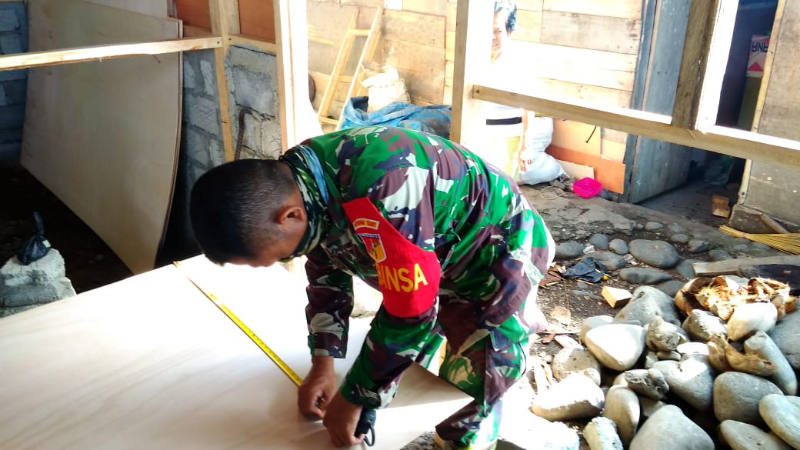 Satgas Opster Kodim 1301 Terus Wujudkan Impian Warga di Siau