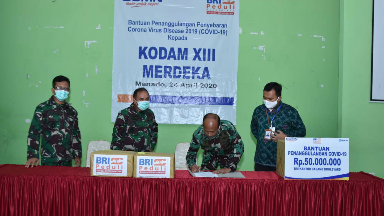 Terima Bantuan Penanggulangan COVID-19, Pangdam Ucapkan Trimakasih