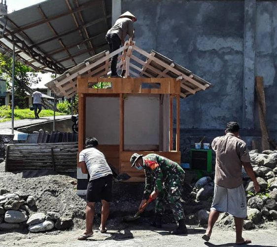 Dandim 1301/Sangihe Perintahkan Babinsa Jajarannya Bangun Pos Jaga di Wilayah Binaan