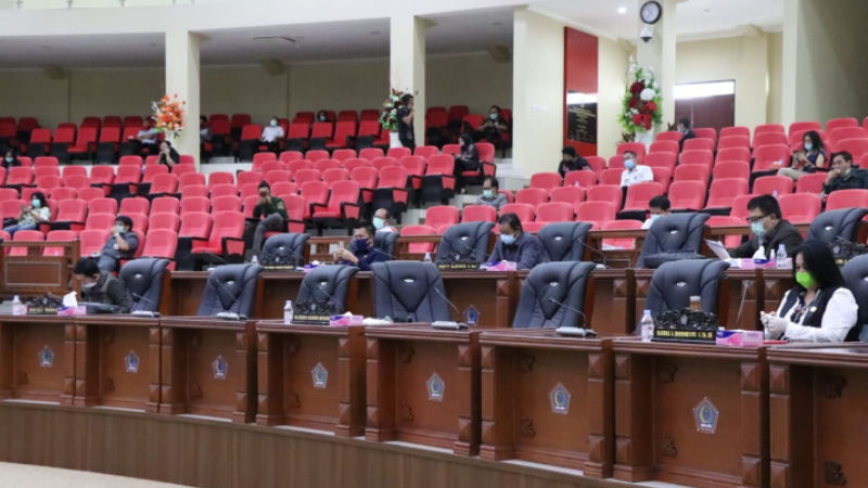Dihadiri Wagub Sulut Steven Kandouw, Paripurna LKPJ DPRD Sulut Diikuti Langsung 17 Anggota, 22 Lainnya Secara Virtual