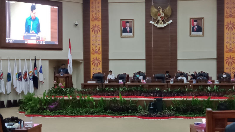 Dihadiri Wagub Sulut Steven Kandouw, Paripurna LKPJ DPRD Sulut Diikuti Langsung 17 Anggota, 22 Lainnya Secara Virtual