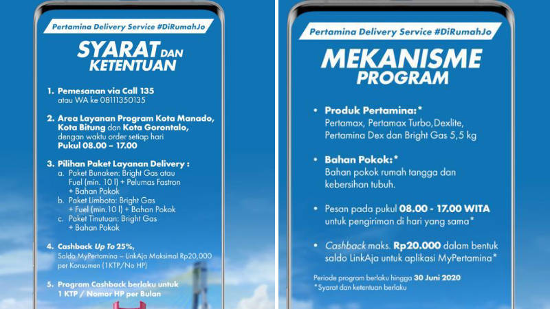 Pertamina Delivery Service Hadir di Sulut dan Gorontalo, Gratis Ongkir!