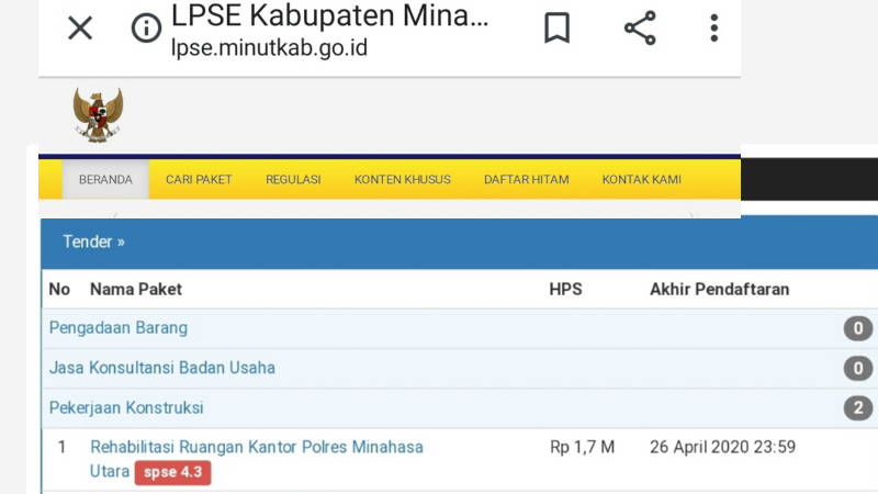 Wah, Ada Jatah Rp1,7 M untuk Polres Minut di APBD 2020