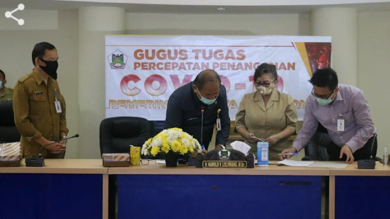 Pemkot Tomohon Terima Bantuan Dari BNI dan PT The Univenus