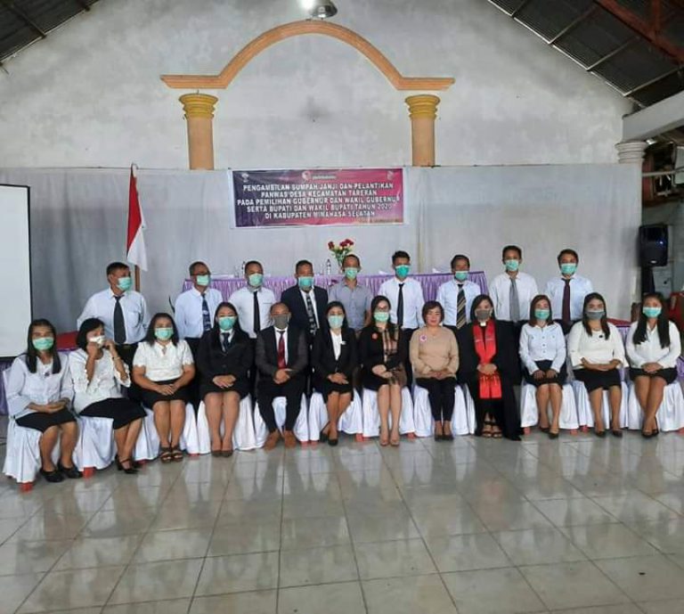 Pelantikan Pengawas Desa se-Tareran Mengikuti Protocol Covid-19