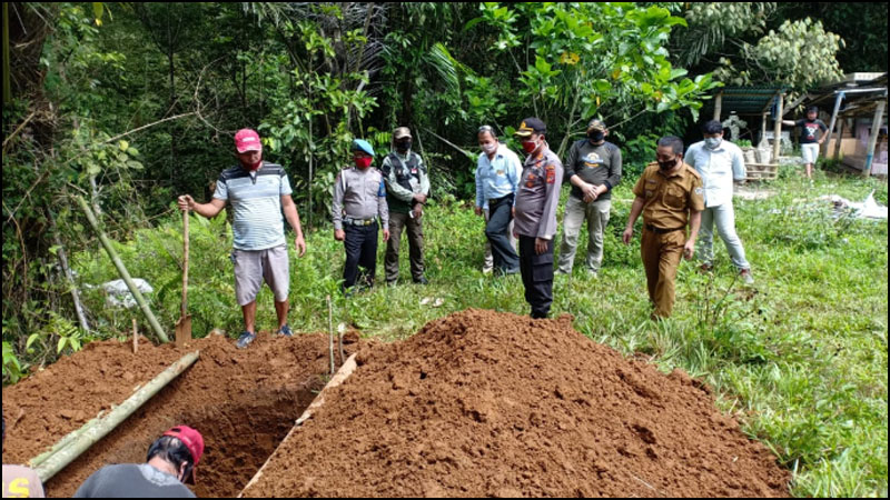 Kapolres Tomohon Pimpin Pengamanan Pemakaman PDP Asal TomSel