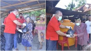 Berempati, Artly Kountur Salurkan Bantuan Bagi Fakir Miskin