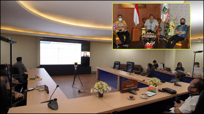 Eman Ikuti Vidcon Refocusing dan Relokasi APBD 2020
