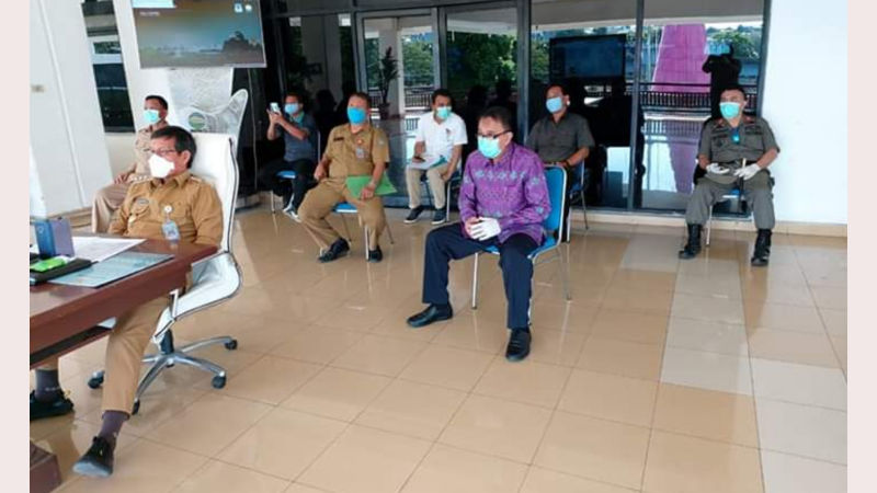 Terkait Kebutuhan Daerah Selama Penanganan COVID-19, Vicky Lumentut Rapat Bersama Mendagri via Vicon