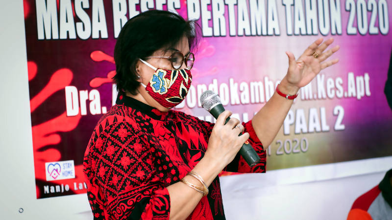 Reses Ketua DPRD Manado Sosialisasikan Pencegahan COVID-19