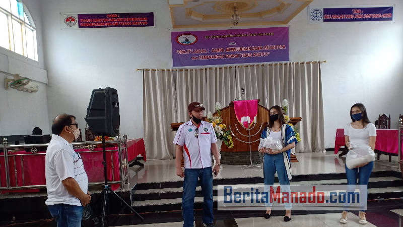 Peduli COVID-19, INNS Salurkan Bantuan di KGPM Bahtera Ranotana