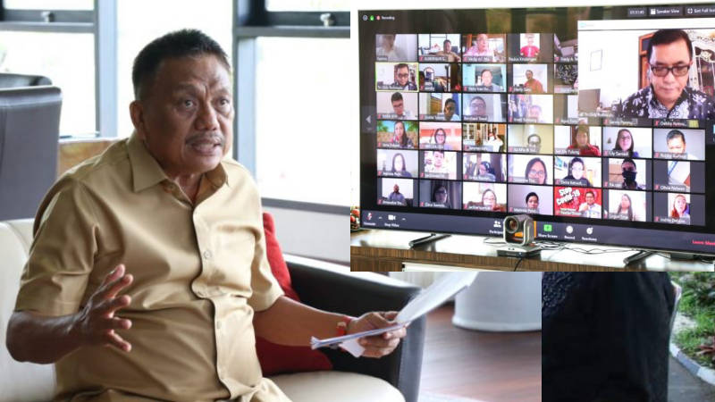 Gubernur Olly Dondokambey Bahas Penguatan Ekonomi Pasca Pandemi COVID-19 di Webinar ISEI