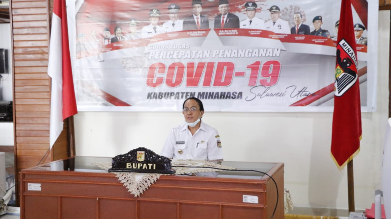 Melalui Video Conference, Tim BPK RI - Pemkab Minahasa Gelar Exit Meeting