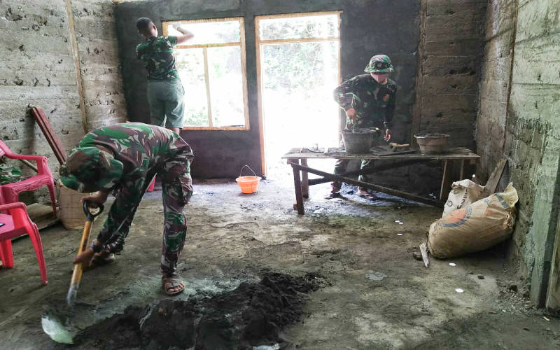 Warga Puji Kinerja Satgas Opster Kodim 1301/Sangihe yang Cepat, Tepat, dan Rapi