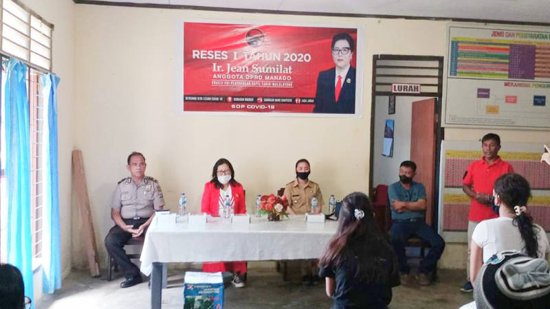 Reses DPRD Manado, Jean Sumilat Dukung Pemerintah Peduli COVID-19
