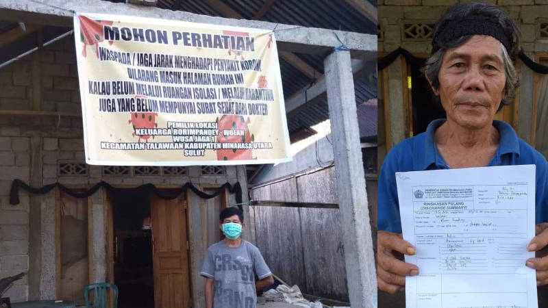 Lansia Asal Desa Wusa Terjepit Stigma COVID-19
