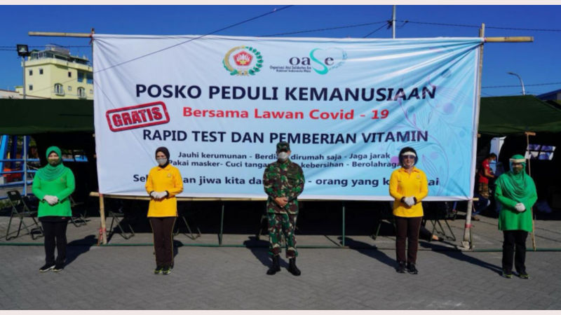Dharma Pertiwi Daerah M Gelar Rapid Test di Pasar Bersehati 9 Dharma Pertiwi Daerah M Gelar Rapid Test di Pasar Bersehati