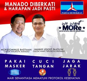 PILWALKOT MANADO: Demokrat Tunjuk Hanny Joost Pajouw Dampingi Mor Bastiaan