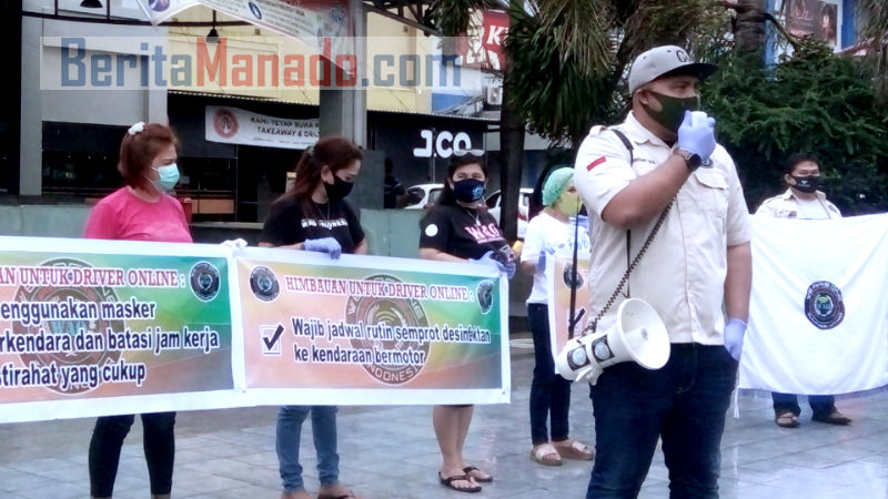 Lakukan Aksi Kemanusiaan, WAO Sulut Berikan Bantuan ke Driver Online
