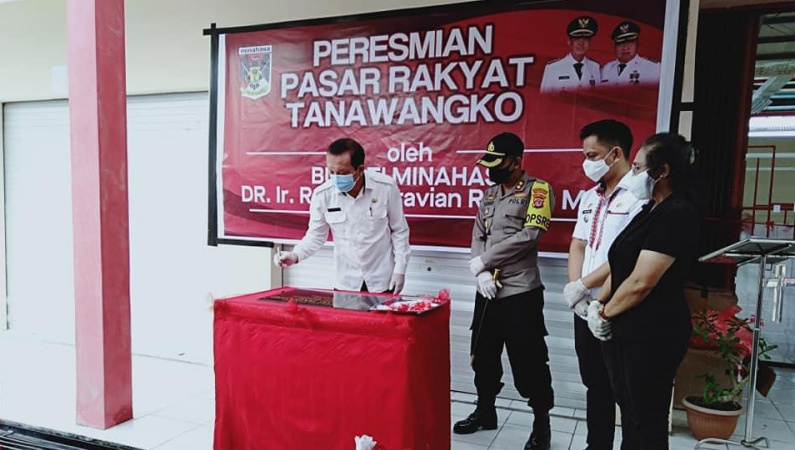 Pasar Rakyat Tanawangko Diresmikan