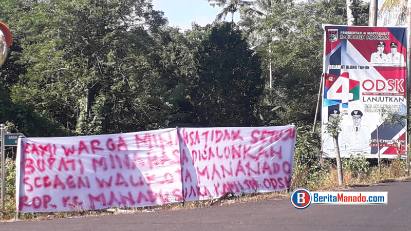 Spanduk Ini Kembali Muncul di Minahasa
