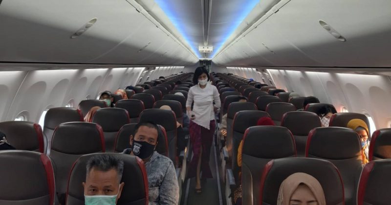 Kabin pesawat Batik Air