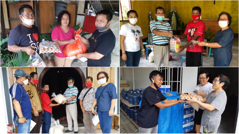 Paroki St.Lukas Ratahan Gelar Aksi Bantuan Dampak COVID-19