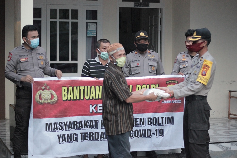Bupati Sehan Landjar Apresiasi Bantuan Sosial Polres Boltim