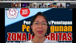 Rektor Ellen Kumaat Memimpin Pencanangan Zona Integritas Fakultas Teknik Unsrat
