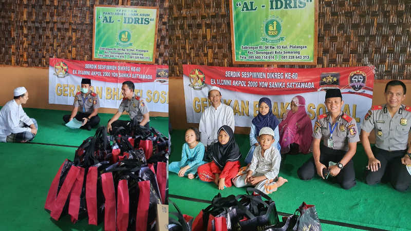 Serdik Sespimen Dikreg ke-60 Gelar Aksi Kemanusian di Tengah Pandemi Covid-19