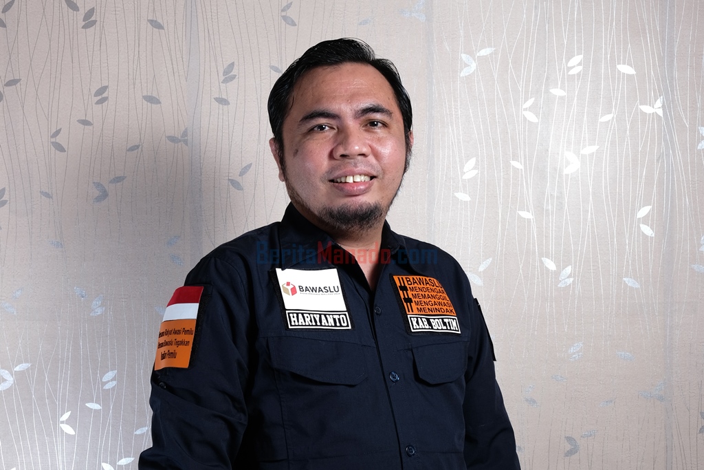 Hariyanto selaku koordinator divisi hukum, penindakan, pelanggaran dan penyelesaian sengketa Bawaslu Boltim
