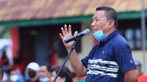 Bupati Depri Pontoh Pantau Perkembangan Bolmut Lewat Olahraga dan Apel Bersama