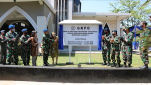 Hesly Paat Resmikan Gedung GKPO Lanud Abdurachman Saleh Malang
