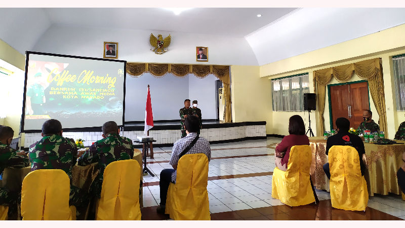 Danrem 131/Santiago Sebut Media Massa Sebagai Mitra, Saling Bantu Demi Negara