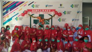 Semarak HUT ke-75 RI, Puskesmas Bolangitang Gelar Lomba