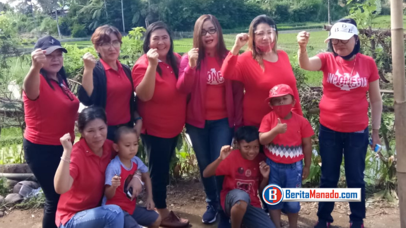 Spontan, IRT Walewangko Gelar Upacara di Kebun