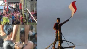 Keseruan Warga Desa Ollot Satu dalam Lomba Tradisional di HUT ke-75 RI