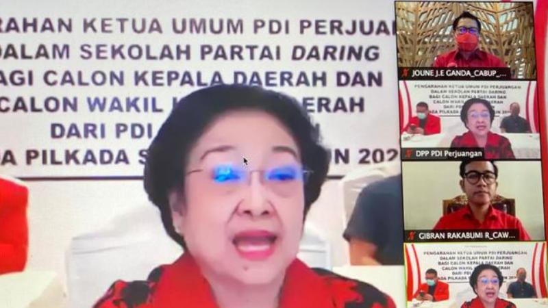 Joune Ganda dan Gibran Rakabumi Satu Kelas di Sekolah Calon Kepala Daerah dari PDIP