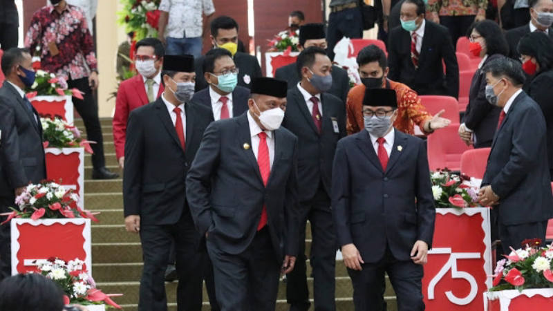 DPRD dan Pemprov Sulut Saksikan Siaran Langsung Pidato Presiden RI Joko Widodo