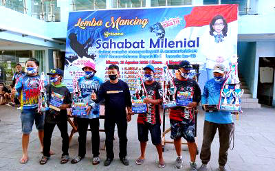 Disupport Julyeta Runtuwene dan Harley Mangindaan, Sahabat Milenial Adakan Lomba Mancing