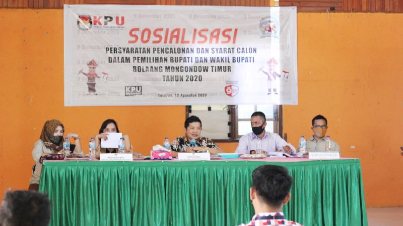 Jelang Pilbup, KPU Boltim Gencar Sosialisasi Persyaratan Pencalonan