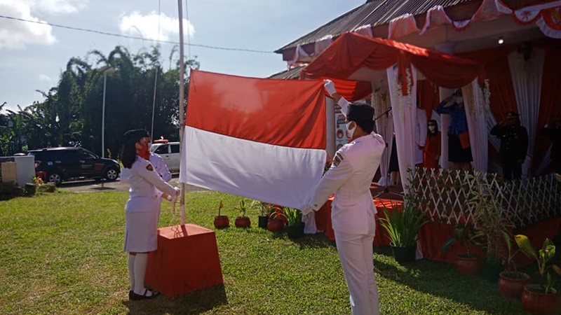 Kecamatan Langowan Barat Kompak Hingga Upacara Penurunan Bendera