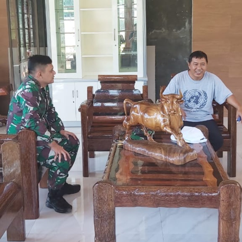 Bersinergi, James Sumendap “Bakudapa” dengan Dandim Minahasa yang Baru