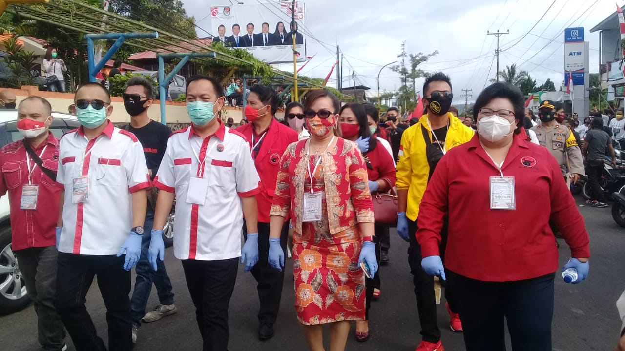 Target Menang 75 Persen, Carol Senduk-Wenny Lumentut Daftar Didampingi Para Tokoh ini