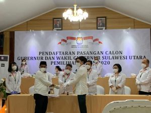 Sah! KPU Terima Berkas Pendaftaran Christiany Paruntu-Sehan Salim Landjar