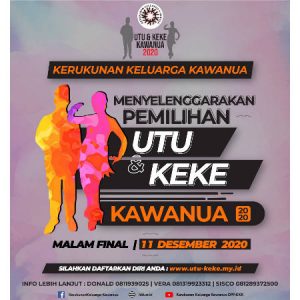 Kerukunan Keluarga Kawanua Buka Pendaftaran ‘Utu dan Keke Kawanua 2020’