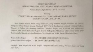 PILBUP MINUT: PAN Putar Haluan Dukung Sompie Singal-Joppi Lengkong, Kader Puji Kepiawaian Christiany Paruntu