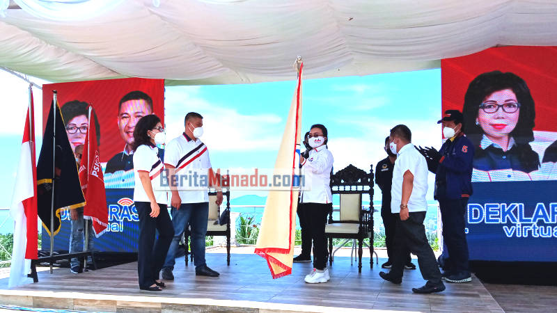 Tiga Partai Koalisi Serahkan Pataka, Vicky Lumentut: Manado Butuh Pemimpin Yang Sabar Dan Semangat