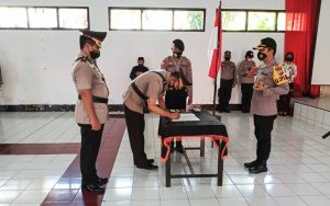 Tony Budhi Susetyo Pimpin Sertijab Kabag Ops Polres Sangihe